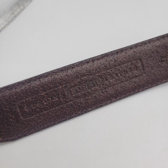 Fossil Belt Small Brown Leather Western Medallion Cowgirl Boho Rodeo Engraved main image 4